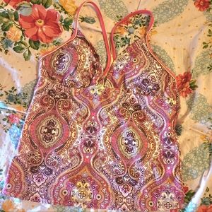 Large Tankini Athleta Paisley